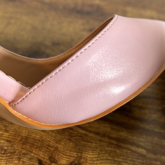 JG Athena Pastel Pink Pointed Toe Crossover Strap Heels - Picture 14 of 14